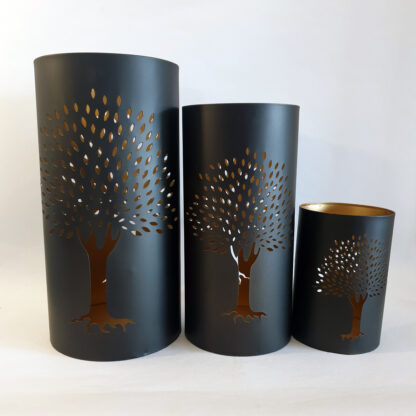 Black tree votive