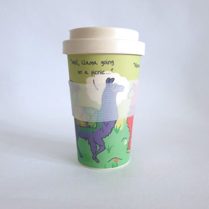 Bamboo travel mug - Llama