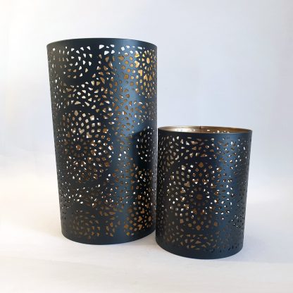 Black circle votive design 1