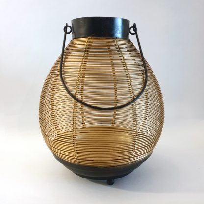 Gold and black wire lantern