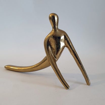 Gold yoga pose 1 figurine