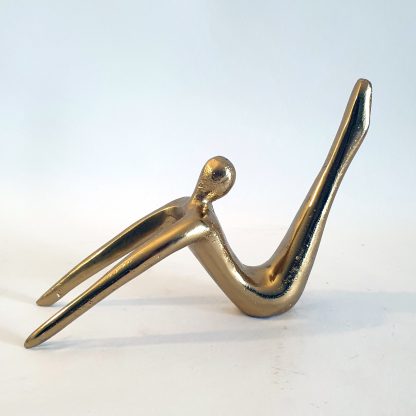 Gold yoga pose 2 figurine