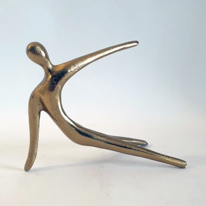 Gold yoga pose 3 figurine