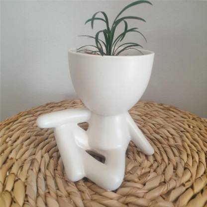 Ceramic figure planters - Image 4