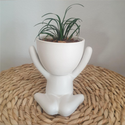 Ceramic figure planters - Image 3