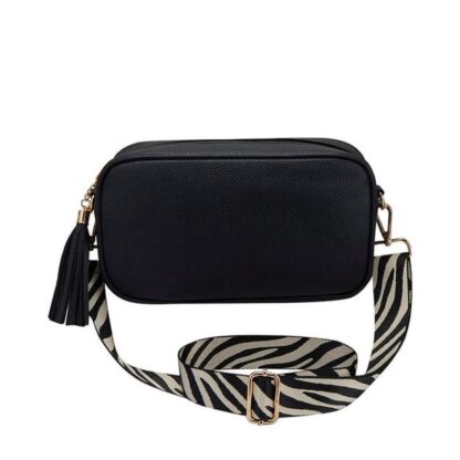 Bag with zebra print strap