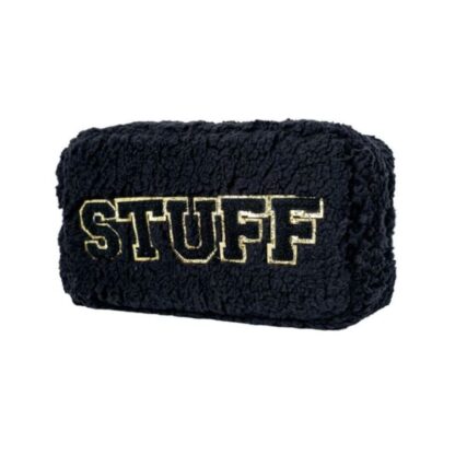 Cosmetic bag black teddy “Stuff”