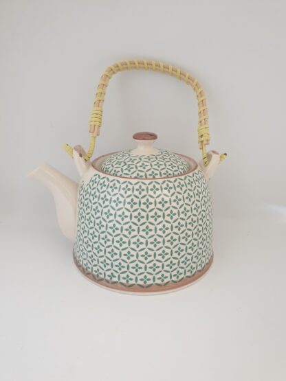 Ceramic tea pot green