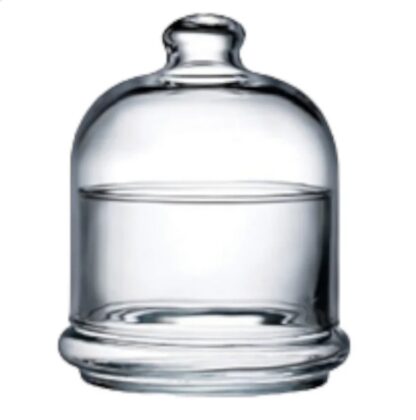 Glass dome jam jar